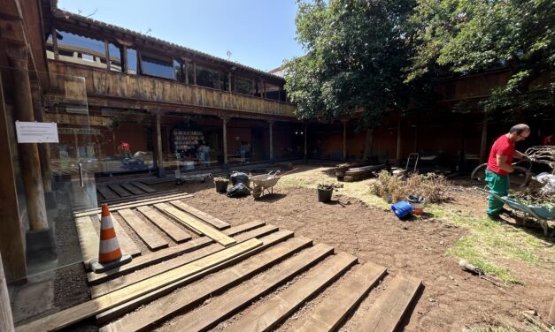 Un nuevo jardín medicinal para la biblioteca “Adrián Alemán de Armas” de La Laguna