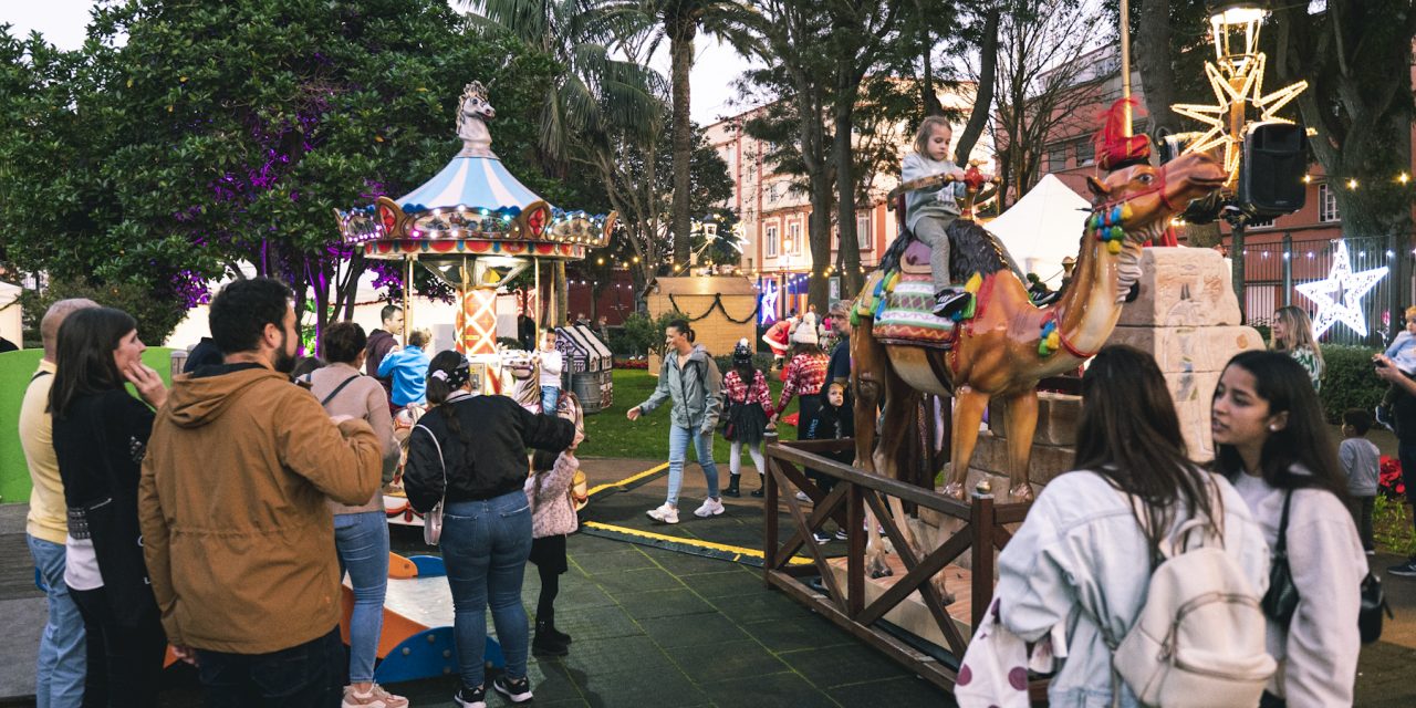 Melchor, Gaspar y Baltasar instalan su Campamento Real en La Laguna para llevar la ilusión a todos los hogares