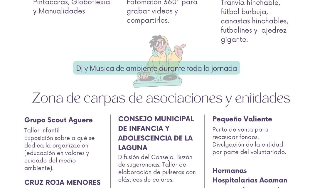 La Laguna diseña un amplio programa de actividades por el Día Mundial de la Infancia