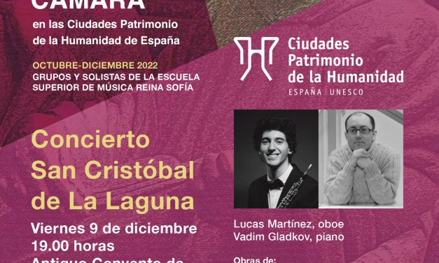 La Laguna acoge el concierto del ciclo de música de cámara en las Ciudades Patrimonio de la Humanidad