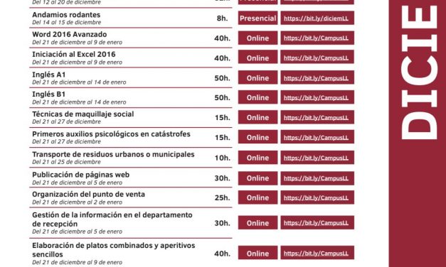 Desarrollo Económico de La Laguna ofrece este mes 19 cursos gratuitos para mejorar las opciones de acceso empleo