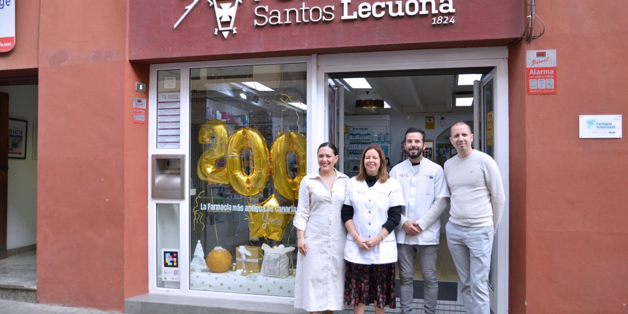 La farmacia Santos Lecuona celebra 200 años de historia en La Laguna, la más antigua de Canarias