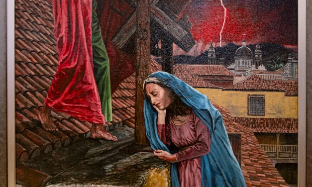 Una obra del artista italiano Davide Battaglia ilustra el cartel de la Semana Santa de La Laguna 2025
