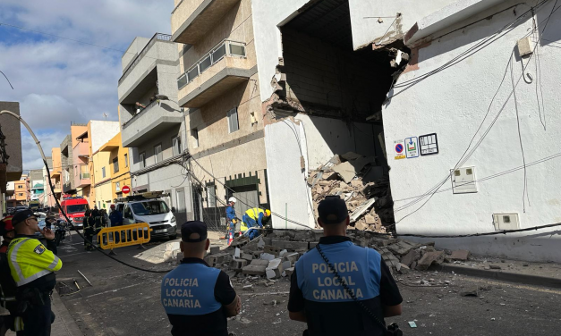 Un edificio de San Matías registra un colapso parcial de su estructura