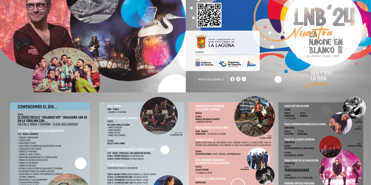 Patrimonio, arte y comercio: La Laguna se viste de gala para La Noche en Blanco, una jornada diseñada para toda la familia
